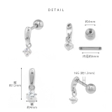 軟骨ピアス ジュエル シンプル | ボディピアス専門店凛RIN | 詳細画像9 