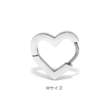 Mサイズ | 軟骨ピアス ハートはーと リングシンプルオールステンレス | ボディピアス専門店凛RIN