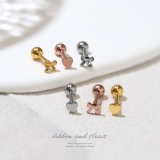 軟骨ピアス はーとリボン かわいい小さめミニピアス | ボディピアス専門店凛RIN | 詳細画像2