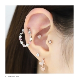 軟骨ピアス はーとリボン かわいい小さめミニピアス | ボディピアス専門店凛RIN | 詳細画像5