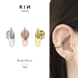 軟骨ピアス 楕円形オーバルシンプルきれい大人カワイイオフィス ボディピアス | ボディピアス専門店凛RIN | 詳細画像1