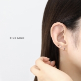 軟骨ピアス 楕円形オーバルシンプルきれい大人カワイイオフィス ボディピアス | ボディピアス専門店凛RIN | 詳細画像4