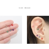 軟骨ピアス ボールクリアカラー透明感シンプルかわいいカラフル ボディピアス | ボディピアス専門店凛RIN | 詳細画像10