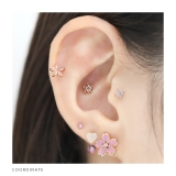 軟骨ピアス ボールクリアカラー透明感シンプルかわいいカラフル ボディピアス | ボディピアス専門店凛RIN | 詳細画像5