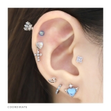 軟骨ピアス ボールクリアカラー透明感シンプルかわいいカラフル ボディピアス | ボディピアス専門店凛RIN | 詳細画像8