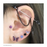 軟骨ピアス ボールクリアカラー透明感シンプルかわいいカラフル ボディピアス | ボディピアス専門店凛RIN | 詳細画像9