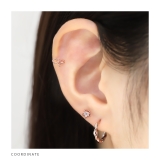 軟骨ピアス リボン小さめかわいい華奢シルバーゴールドピンク ボディピアス | ボディピアス専門店凛RIN | 詳細画像6