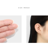 軟骨ピアス ジュエル3連上品フェミニンキュービックジルコニアストレートバーベルボ… | ボディピアス専門店凛RIN | 詳細画像7