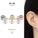 軟骨ピアス ジュエル十字架 クロス | ボディピアス専門店凛RIN | 詳細画像1 