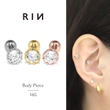 軟骨ピアス クラウンジュエルプリンセスカップキュービックジルコニア王冠 | ボディピアス専門店凛RIN | 詳細画像1