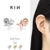 軟骨ピアス ジュエルスタースパークルキュービックジルコニア ボディピアス | ボディピアス専門店凛RIN | 詳細画像1 