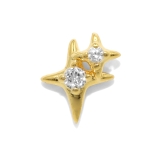 ゴールド | 軟骨ピアス ジュエルスタースパークルキュービックジルコニア ボディピアス | ボディピアス専門店凛RIN