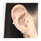 軟骨ピアス スター星スタッズクール甘辛かわいいかっこいい ボディピアス | ボディピアス専門店凛RIN | 詳細画像6 