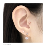 軟骨ピアス リボンバレエコアジュエルキュービックジルコニア ボディピアス | ボディピアス専門店凛RIN | 詳細画像6