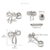 軟骨ピアス リボンバレエコアジュエルキュービックジルコニア ボディピアス | ボディピアス専門店凛RIN | 詳細画像9