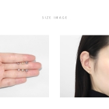 軟骨ピアス バタフライハート蝶ジュエルキラキラかわいい ボディピアス | ボディピアス専門店凛RIN | 詳細画像8