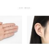 軟骨ピアス ミニ2粒ジュエル立爪キュービックジルコニア ボディピアス | ボディピアス専門店凛RIN | 詳細画像7