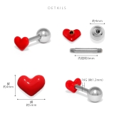 軟骨ピアス ハートミニ小さめカワイイかわいいはーとミニサイズ ボディピアス | ボディピアス専門店凛RIN | 詳細画像11 