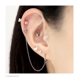 軟骨ピアス ハートミニ小さめカワイイかわいいはーとミニサイズ ボディピアス | ボディピアス専門店凛RIN | 詳細画像5 