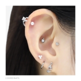 軟骨ピアス パールミニサイズ小さめ上品シンプル大人カワイイ ボディピアス | ボディピアス専門店凛RIN | 詳細画像5