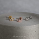 軟骨ピアス 王冠クラウンティアラジュエルシンプルミニ小さめ ボディピアス | ボディピアス専門店凛RIN | 詳細画像2