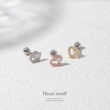 軟骨ピアス ハートジュエルフレームキラキラCZ金属アレルギー ボディピアス | ボディピアス専門店凛RIN | 詳細画像2 