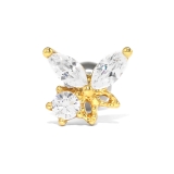 ゴールド | ボディピアス軟骨ピアス ピアス蝶 ジュエル | ボディピアス専門店凛RIN