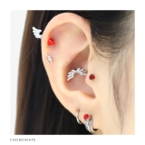 軟骨ピアス 鳥蛇羽根トリヘビフェザー生き物アニマルネイティブアメリカンかっこいい… | ボディピアス専門店凛RIN | 詳細画像5