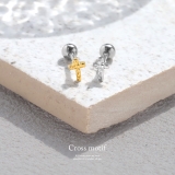 軟骨ピアスかわいい クロス十字架シンプルスタイリッシュ | ボディピアス専門店凛RIN | 詳細画像2
