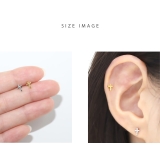 軟骨ピアスかわいい クロス十字架シンプルスタイリッシュ | ボディピアス専門店凛RIN | 詳細画像6