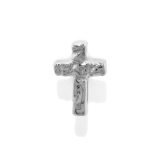 シルバー | 軟骨ピアスかわいい クロス十字架シンプルスタイリッシュ | ボディピアス専門店凛RIN