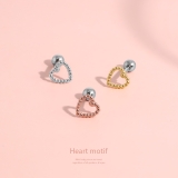 軟骨ピアス ハートフレームオープンハート可愛い ボディピアス | ボディピアス専門店凛RIN | 詳細画像2 