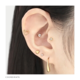 軟骨ピアス ハートフレームオープンハート可愛い ボディピアス | ボディピアス専門店凛RIN | 詳細画像6 