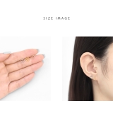 軟骨ピアス ハートフレームオープンハート可愛い ボディピアス | ボディピアス専門店凛RIN | 詳細画像7 