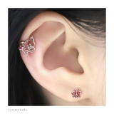 軟骨ピアス ブタぶた動物アニマル豚かわいいジュエル ボディピアス | ボディピアス専門店凛RIN | 詳細画像6 