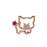 ピンクゴールド | 軟骨ピアス ブタぶた動物アニマル豚かわいいジュエル ボディピアス | ボディピアス専門店凛RIN