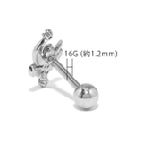 軟骨ピアス 月ムーン三日月 スティックマジカルハート天使の羽 | ボディピアス専門店凛RIN | 詳細画像11