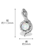 軟骨ピアス 蛇スネークとぐろ ジュエルキュービックジルコニア | ボディピアス専門店凛RIN | 詳細画像11