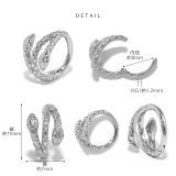 軟骨ピアスキャッチレスへび ヘビスネーク ワンタッチオールサージカルステンレス金… | ボディピアス専門店凛RIN | 詳細画像10