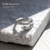軟骨ピアスキャッチレスへび ヘビスネーク ワンタッチオールサージカルステンレス金… | ボディピアス専門店凛RIN | 詳細画像2