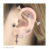 軟骨ピアスキャッチレスへび ヘビスネーク ワンタッチオールサージカルステンレス金… | ボディピアス専門店凛RIN | 詳細画像7