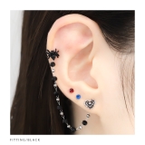 軟骨ピアス はーとクモの巣蜘蛛 スパイダーかわいいハロウィン | ボディピアス専門店凛RIN | 詳細画像6 