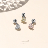 軟骨ピアス はーときらきら かわいいジュエルキュービックジルコニアストレートバー… | ボディピアス専門店凛RIN | 詳細画像2