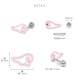 軟骨ピアス 天使翼はねパステルカラーかわいいエンジェル ボディピアス | ボディピアス専門店凛RIN | 詳細画像13 