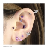 軟骨ピアス 天使翼はねパステルカラーかわいいエンジェル ボディピアス | ボディピアス専門店凛RIN | 詳細画像9 