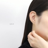 軟骨ピアス リボンチェーンロング揺れるかわいいキュービックジルコニア ボディピアス | ボディピアス専門店凛RIN | 詳細画像4