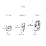 ピアスフープピアス 金属アレルギーニッケルフリー18kコーティング キャッチレス | ボディピアス専門店凛RIN | 詳細画像18