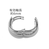 ピアス クロス2連レディース キャッチレスフープピアス | ボディピアス専門店凛RIN | 詳細画像10 