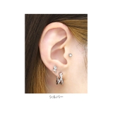 ピアス クロス2連レディース キャッチレスフープピアス | ボディピアス専門店凛RIN | 詳細画像6 