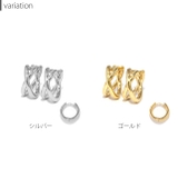 ピアス クロス2連レディース キャッチレスフープピアス | ボディピアス専門店凛RIN | 詳細画像8 